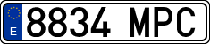 License plates of Spain, Ordinary (2000)