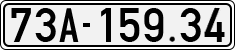 License plate of Vietnam, Cars