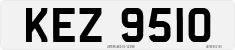 License plate of the United Kingdom, Northern Ireland (1966)