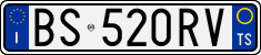License plate of Italy, Cars (1994 year series)