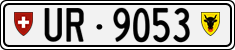 License plate of Switzerland, Cars