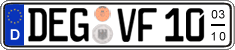 German license plate, Seasonal plates