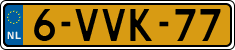 License plate of the Netherlands, Light Commercial Vehicles (1994 system)