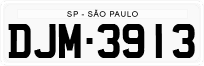 License plate of Brazil, Authorities (1990)