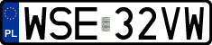 License plates of Poland, Regular car plates