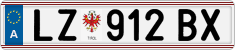 License plate of Austria, Regular plates