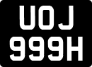 License plate of the United Kingdom, 1963 year system