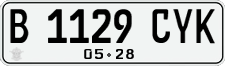 License plate of Indonesia, Regular plates