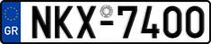 License plate of Greece, Cars