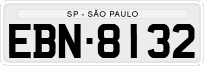 License plate of Brazil, Private owners (1990)