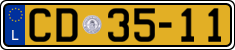 License plate of Luxembourg, Diplomatic