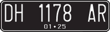 License plate of Indonesia, Regular plates