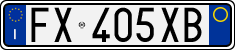 License plate of Italy, Cars (1994 year series)