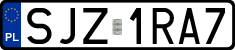 License plates of Poland, Regular car plates