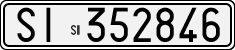 License plate of Italy, Cars (1927 year series)