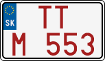 License plate of Slovakia, Dealer