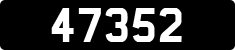 License plate of Guernsey, Regular plates