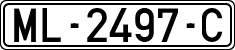 License plates of Spain, 1971 year series