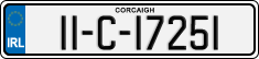 License plate of Ireland, Regular plates