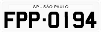 License plate of Brazil, Authorities (1990)