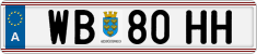 License plate of Austria, Regular plates