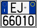 License plate of Italy, Motorcycles (1994 year series)