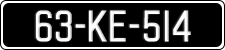 License plate of Ireland, Regular plates