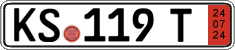 German license plate, Export transit plates