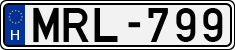 license plates of Hungary, Cars (1990)