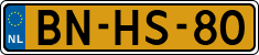 License plate of the Netherlands, Heavy Commercial Vehicles (1994 system)