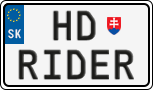 License plate of Slovakia, Vanity Plates