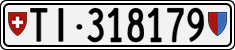 License plate of Switzerland, Cars