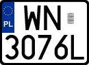License plates of Poland, Regular car plates