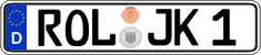German license plate, Regular plates