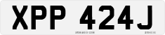 License plate of the United Kingdom, 1963 year system
