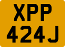 License plate of the United Kingdom, 1963 year system