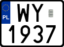 License plates of Poland, Special vehicles and motorcycles