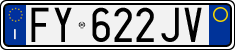 License plate of Italy, Cars (1994 year series)