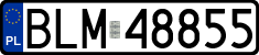 License plates of Poland, Regular car plates