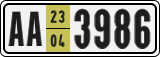 License plate of Armenia, Export transit plates