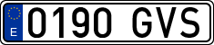 License plates of Spain, Ordinary (2000)