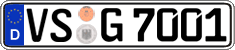 German license plate, Regular plates
