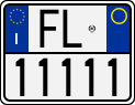 License plate of Italy, Motorcycles (1994 year series)