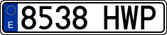 License plates of Spain, Ordinary (2000)