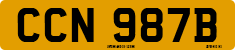 License plate of the United Kingdom, 1963 year system