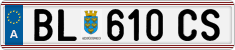 License plate of Austria, Regular plates
