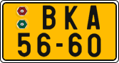 License plate of the Czech Republic, Commercial vehicles (1960)