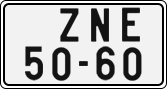License plate of the Czech Republic, Cars (1960)
