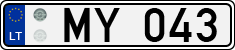 License plate of Lithuania, Trailers