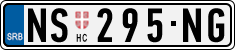 License plate of Serbia, Cars